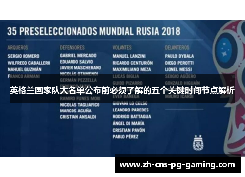 英格兰国家队大名单公布前必须了解的五个关键时间节点解析